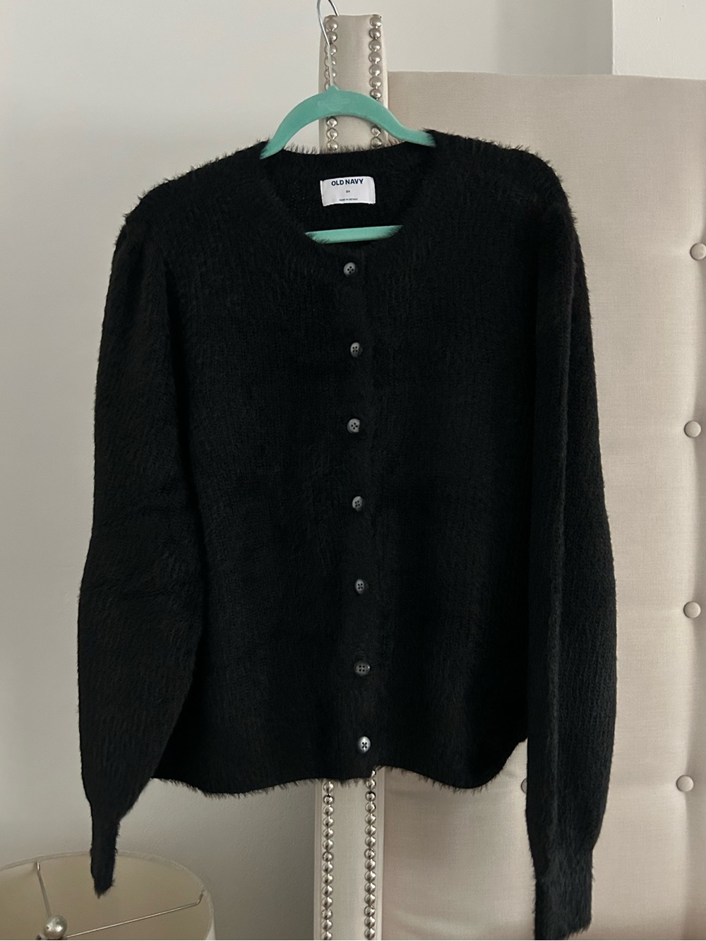 New Old Navy fuzzy black cardigan 3X